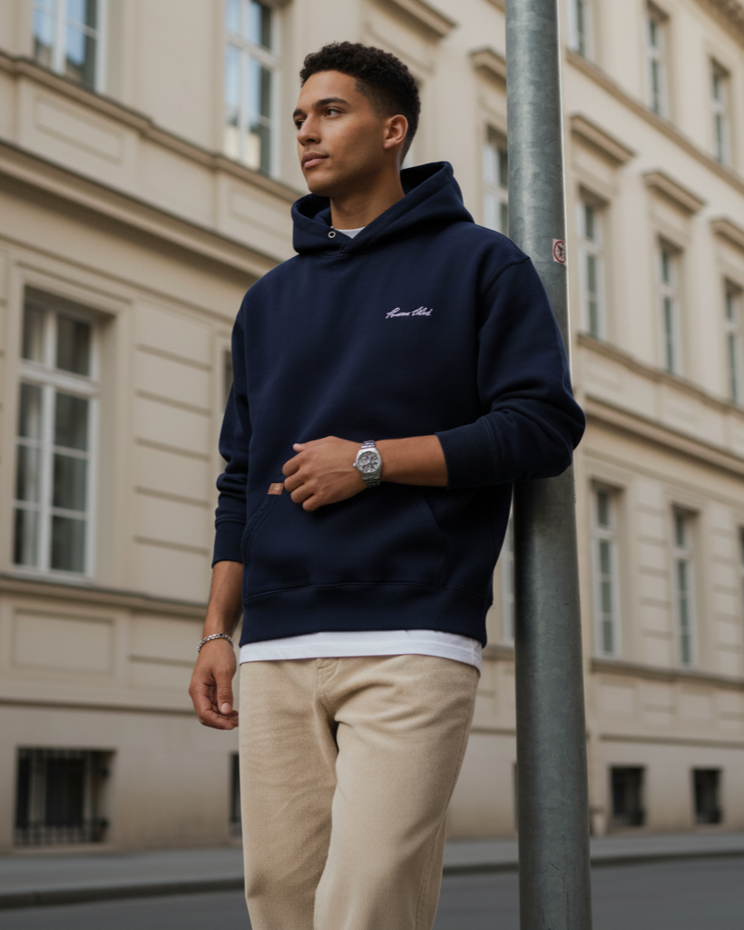 The Heavy Signature Hoodie - Blue Navy