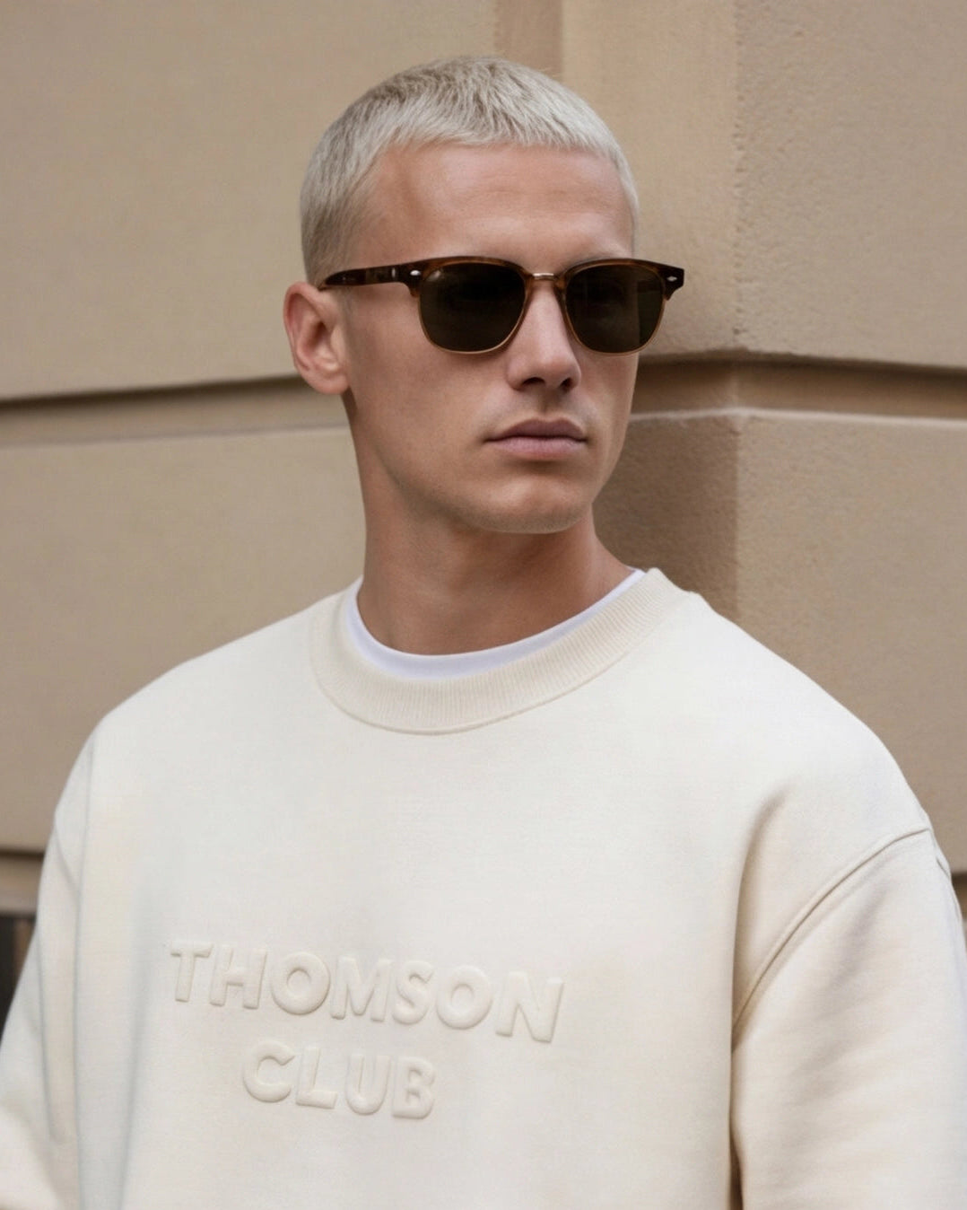 The Logo Box Sweat - Ivory