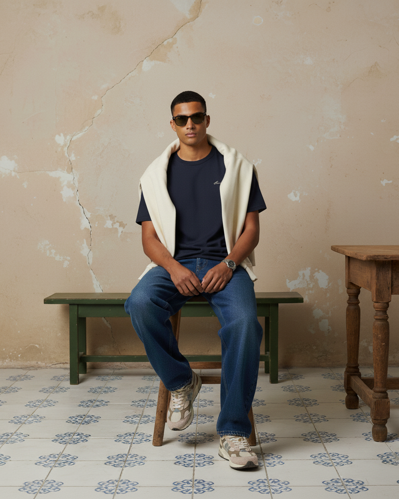 The Signature T-Shirt - Blue Navy