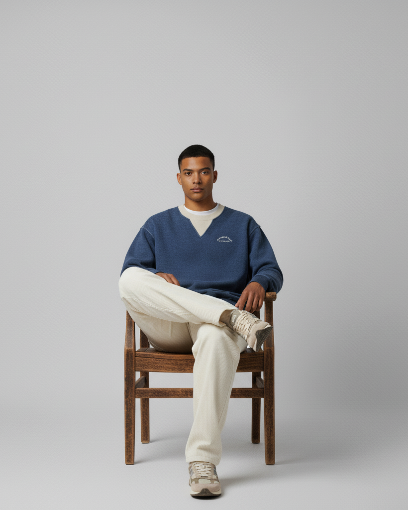 The "Je ne sais quoi" Sweat - Blue Marl