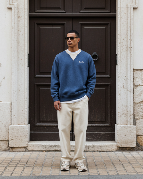 The "Je ne sais quoi" Sweat - Blue Marl