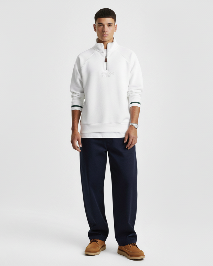 The TC Quarter-Zip - Off-White