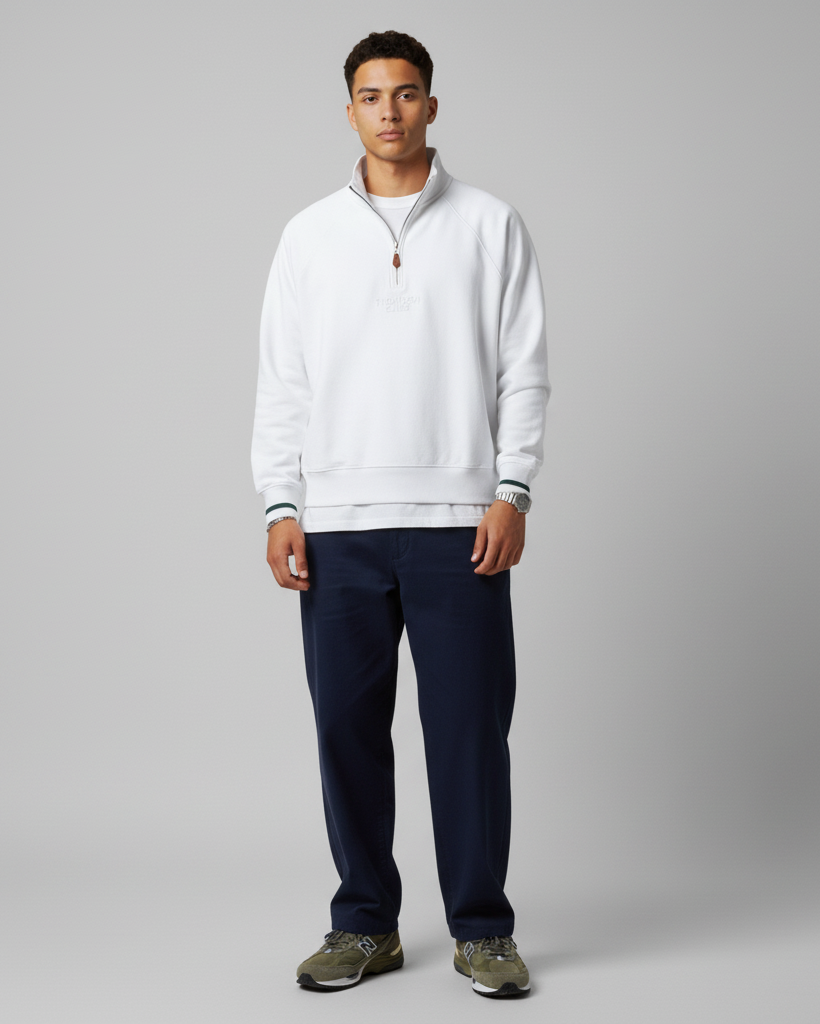 The TC Quarter-Zip - Off-White