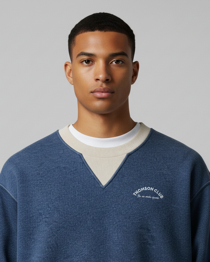 The "Je ne sais quoi" Sweat - Blue Marl