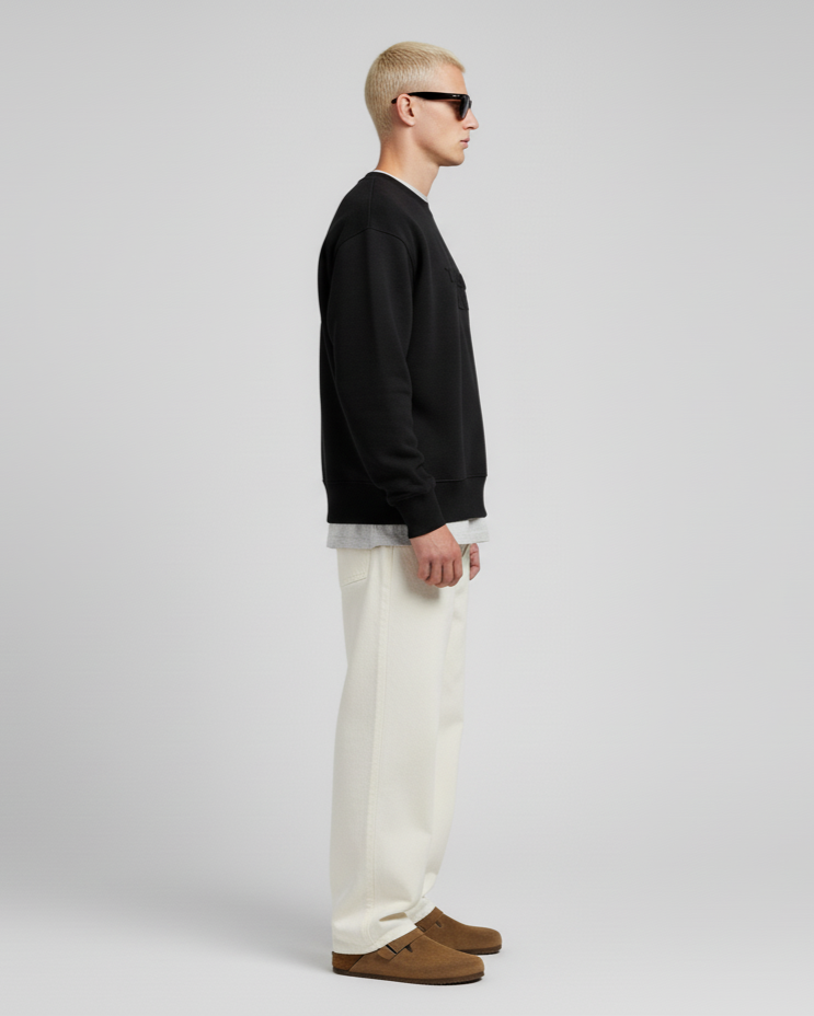 The Logo Box Sweat - Black