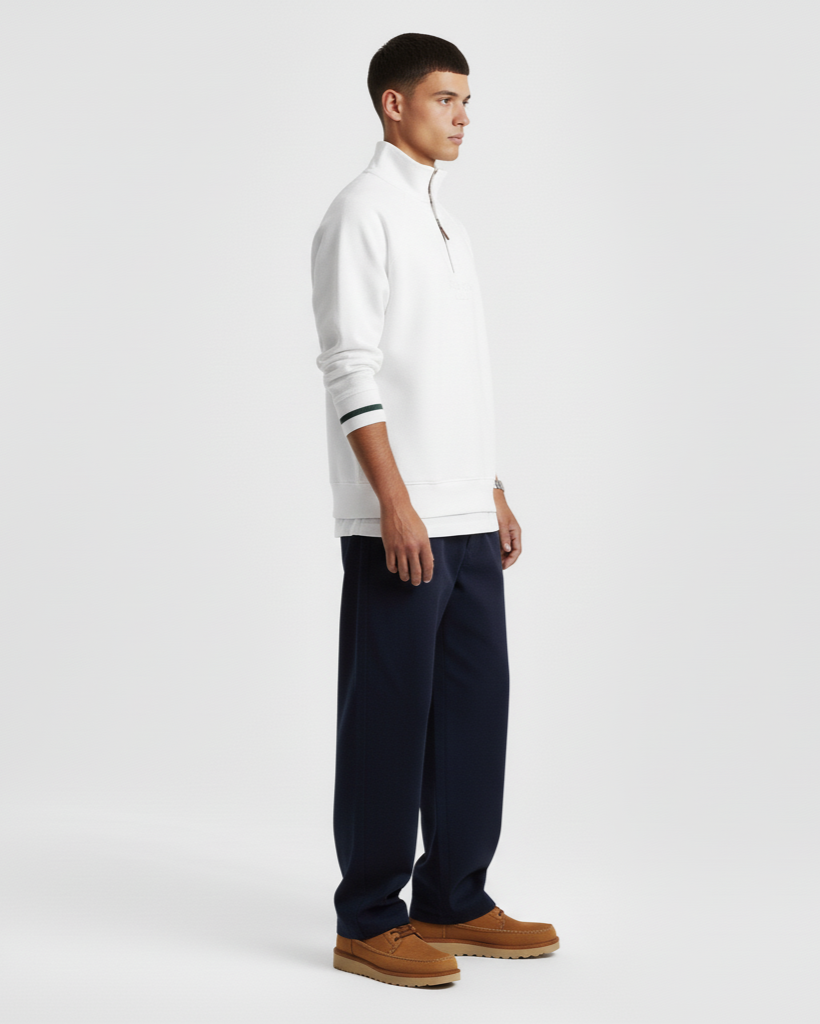 The TC Quarter-Zip - Off-White