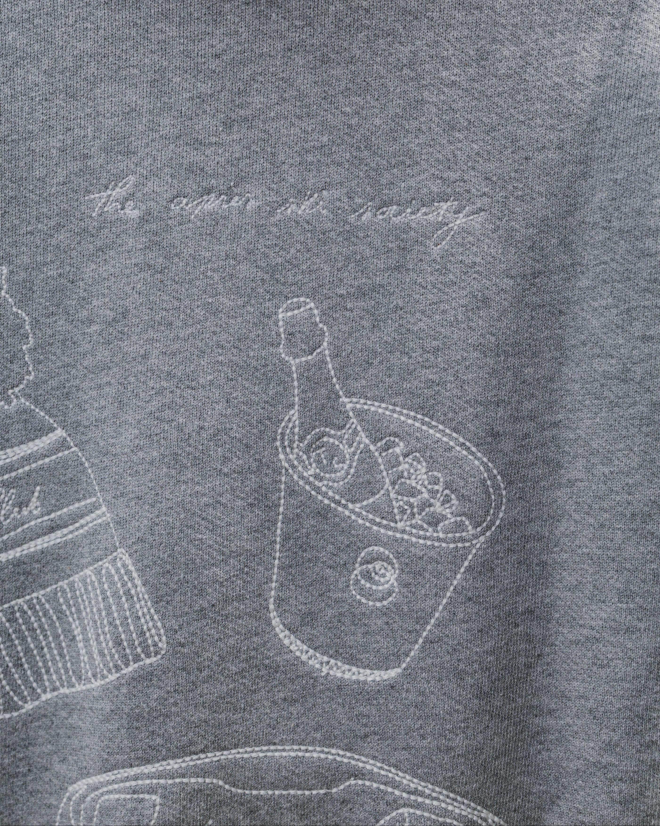 The Après Ski Society Hoodie - Grey Marl.