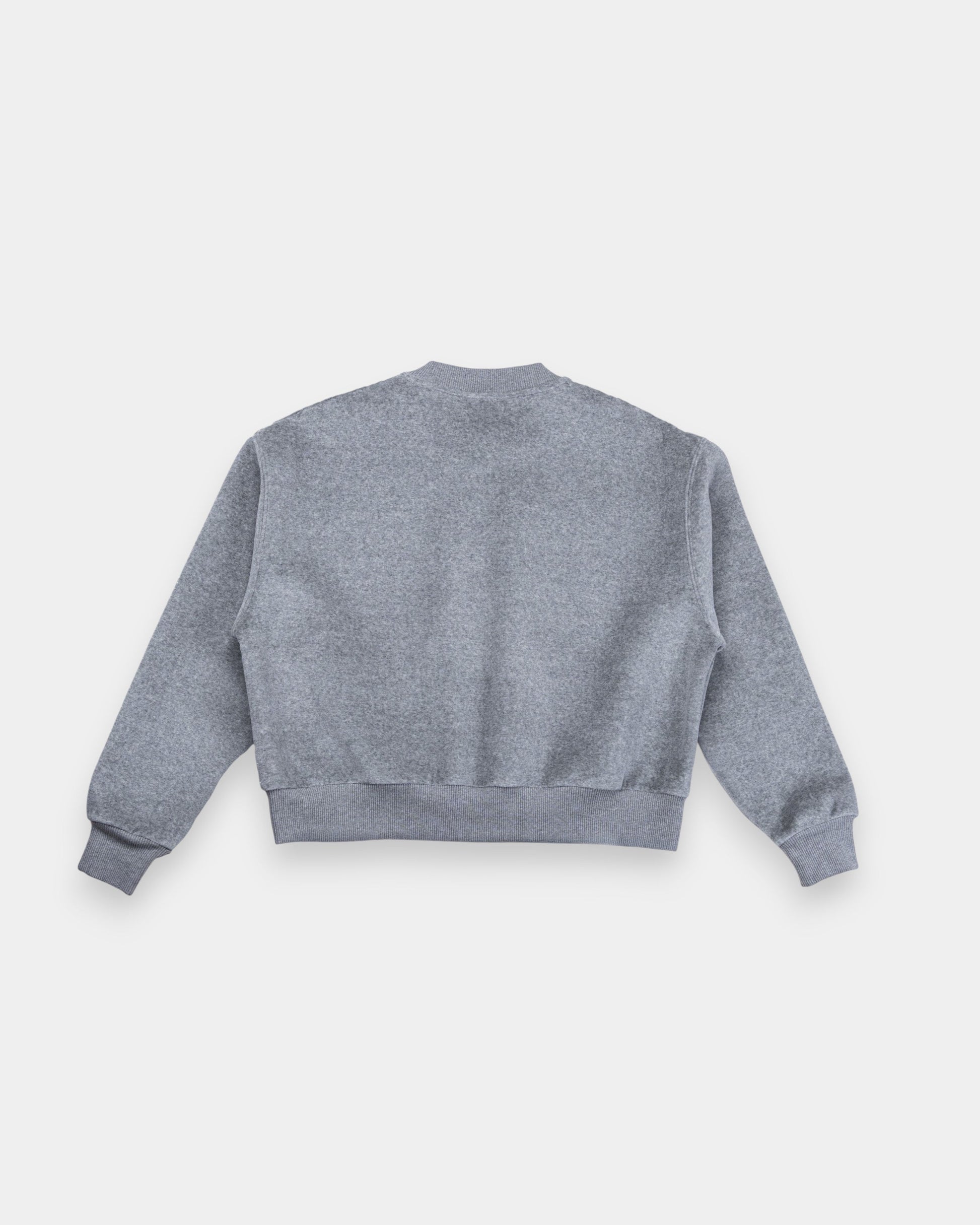 Velvet Sweatshirt Grey