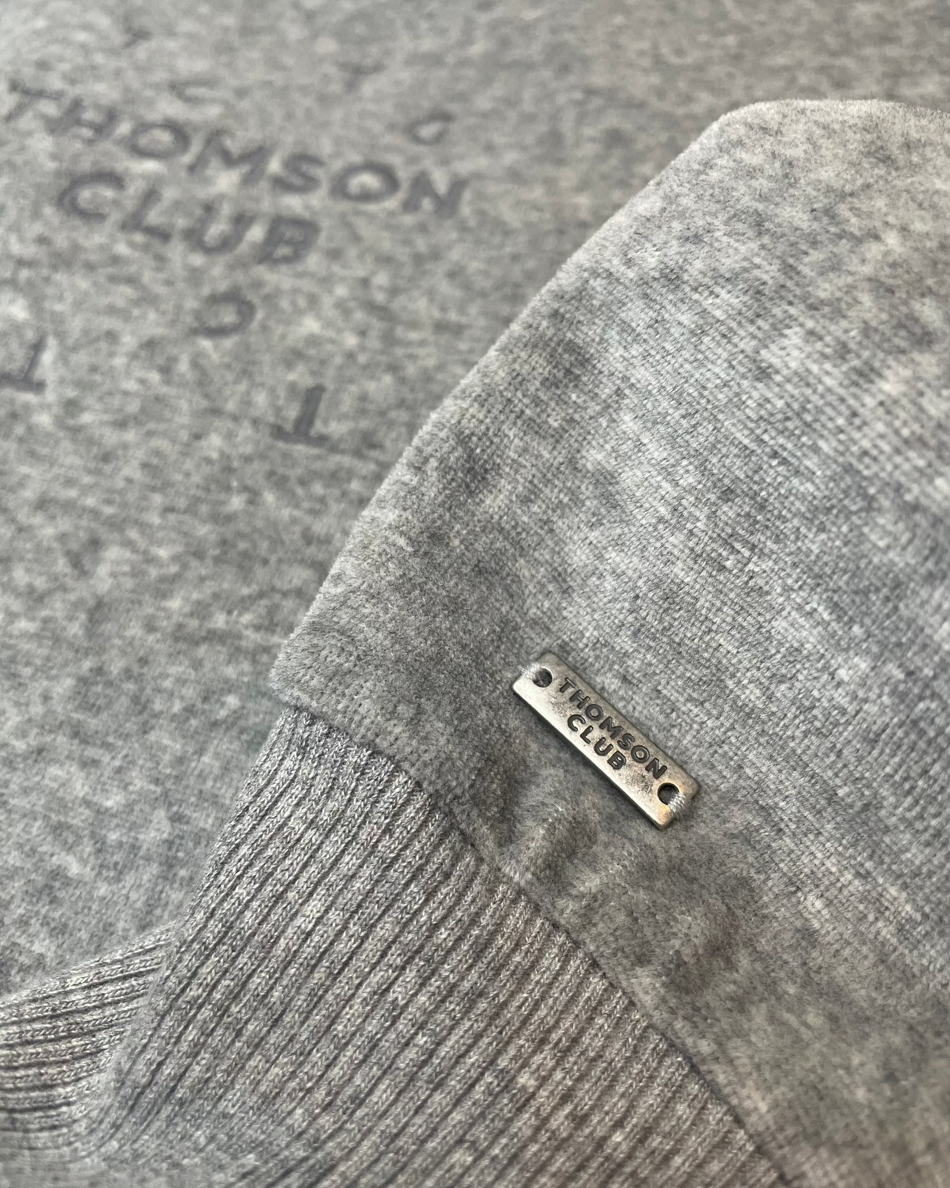 Velvet Sweatshirt Grey