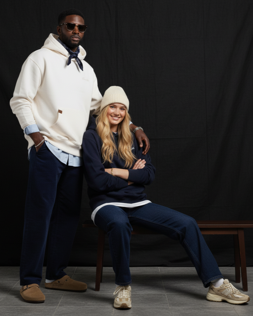 The Heavy Signature Hoodie - Blue Navy.