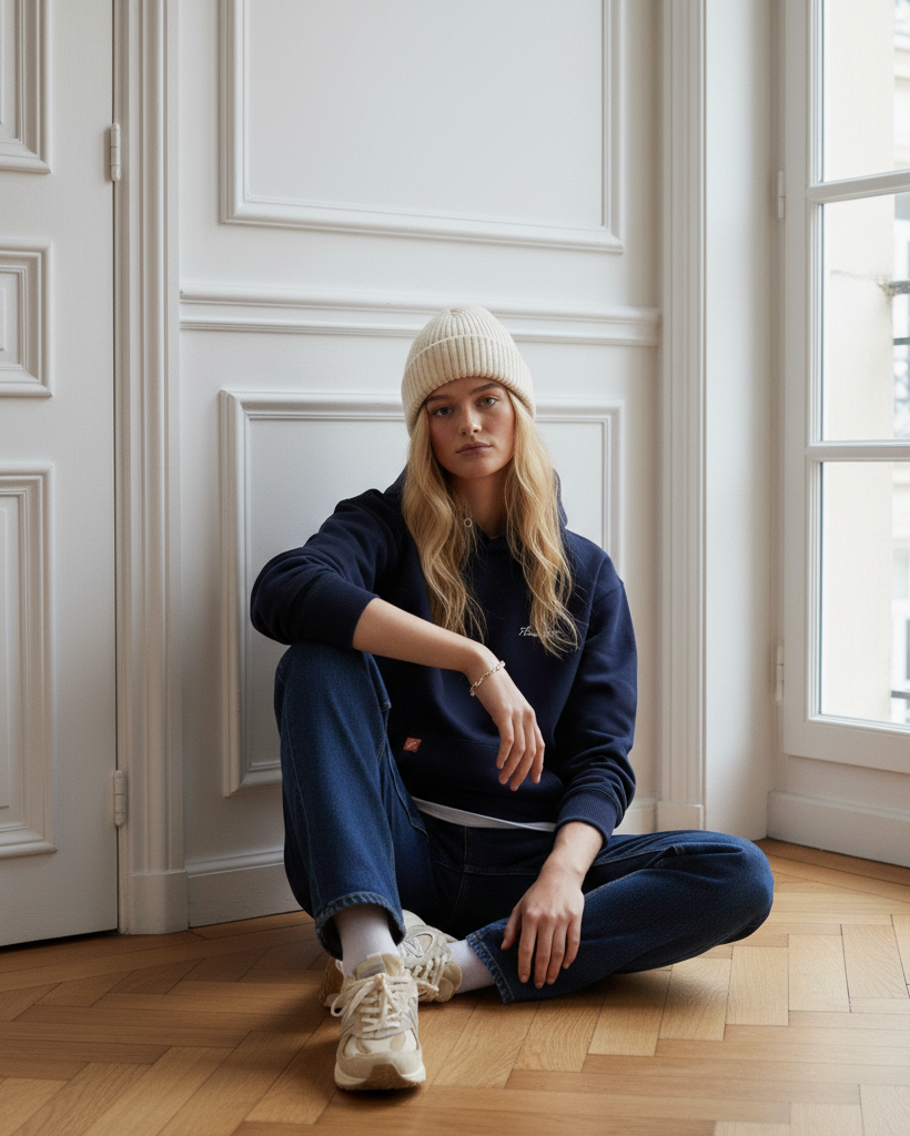 The Heavy Signature Hoodie - Blue Navy.
