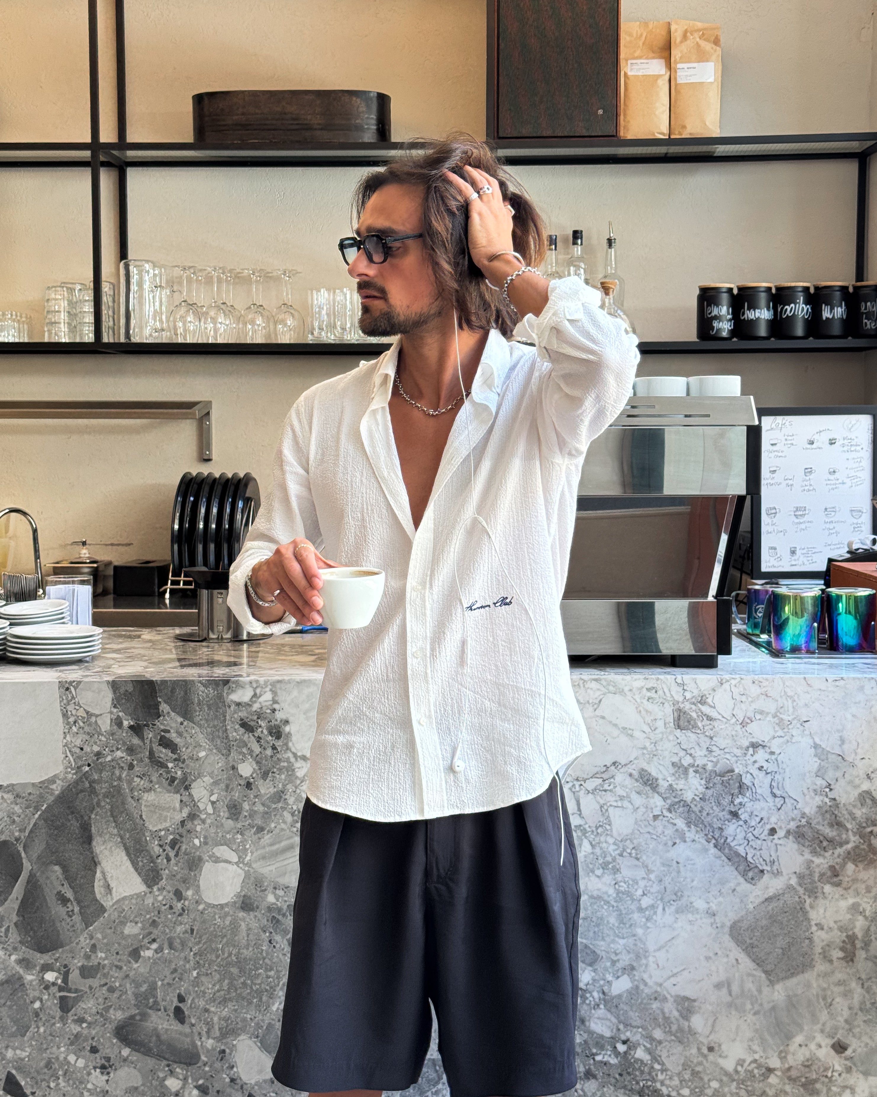 The Seersucker Shirt - White