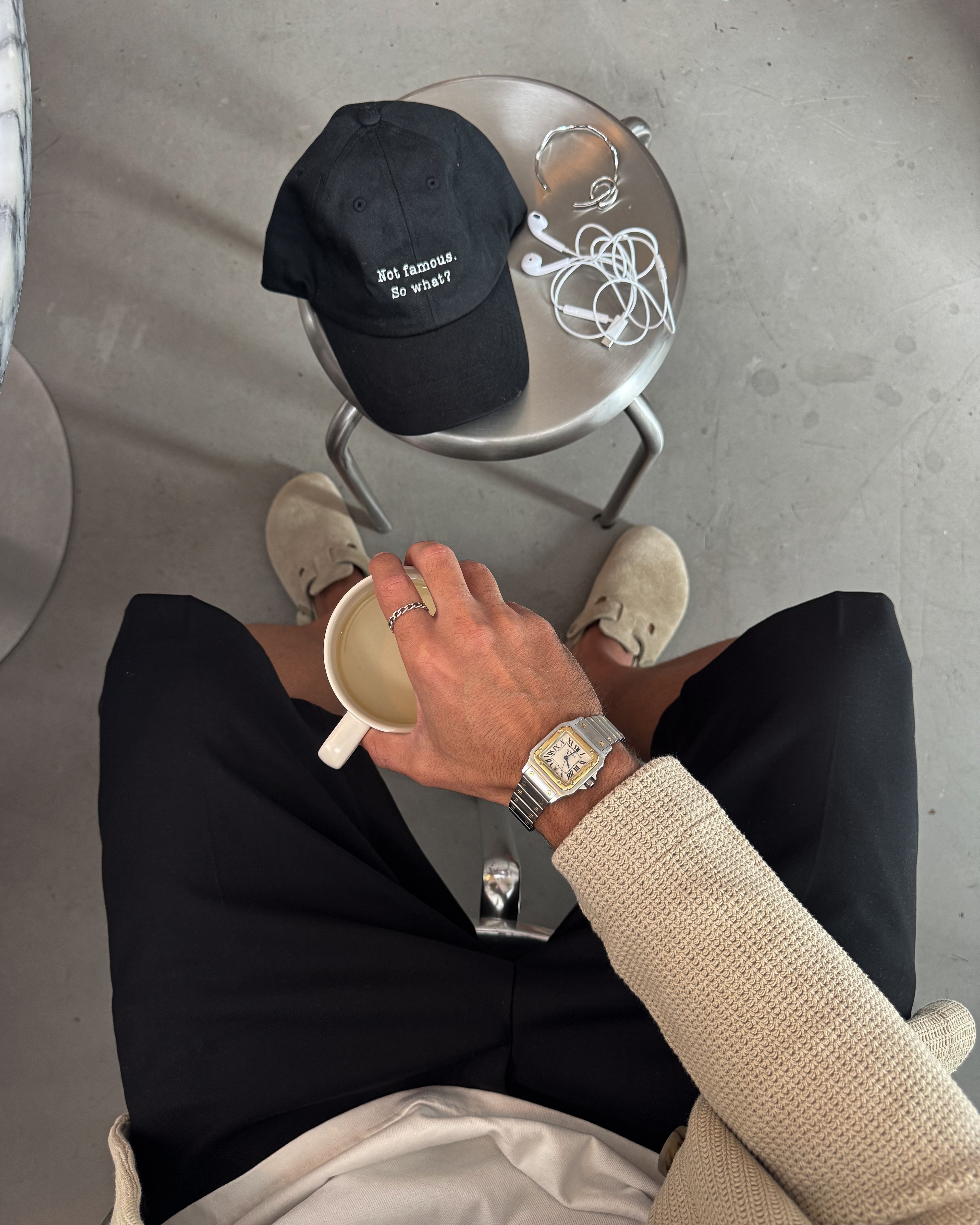 The "Not Famous. So What?" Cap - Black