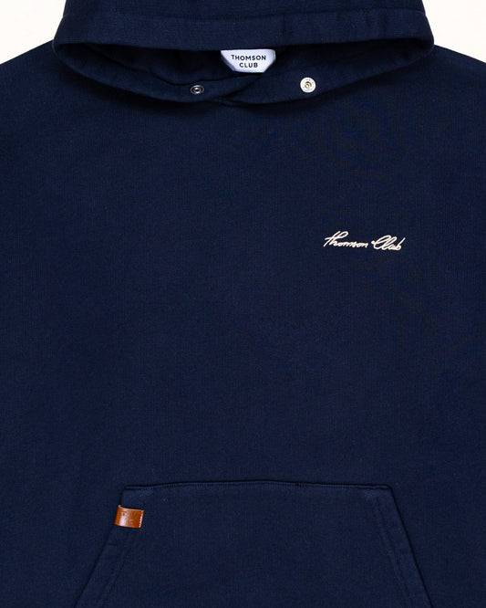 Hoodie Firma Pesado Azul Marino