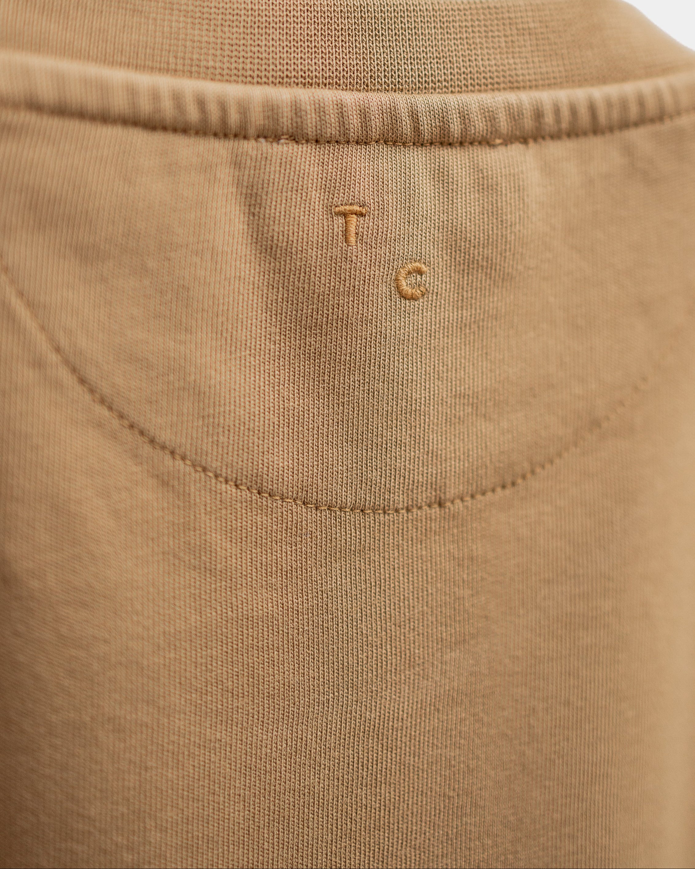 The Logo Embroidery T-Shirt – Camel.