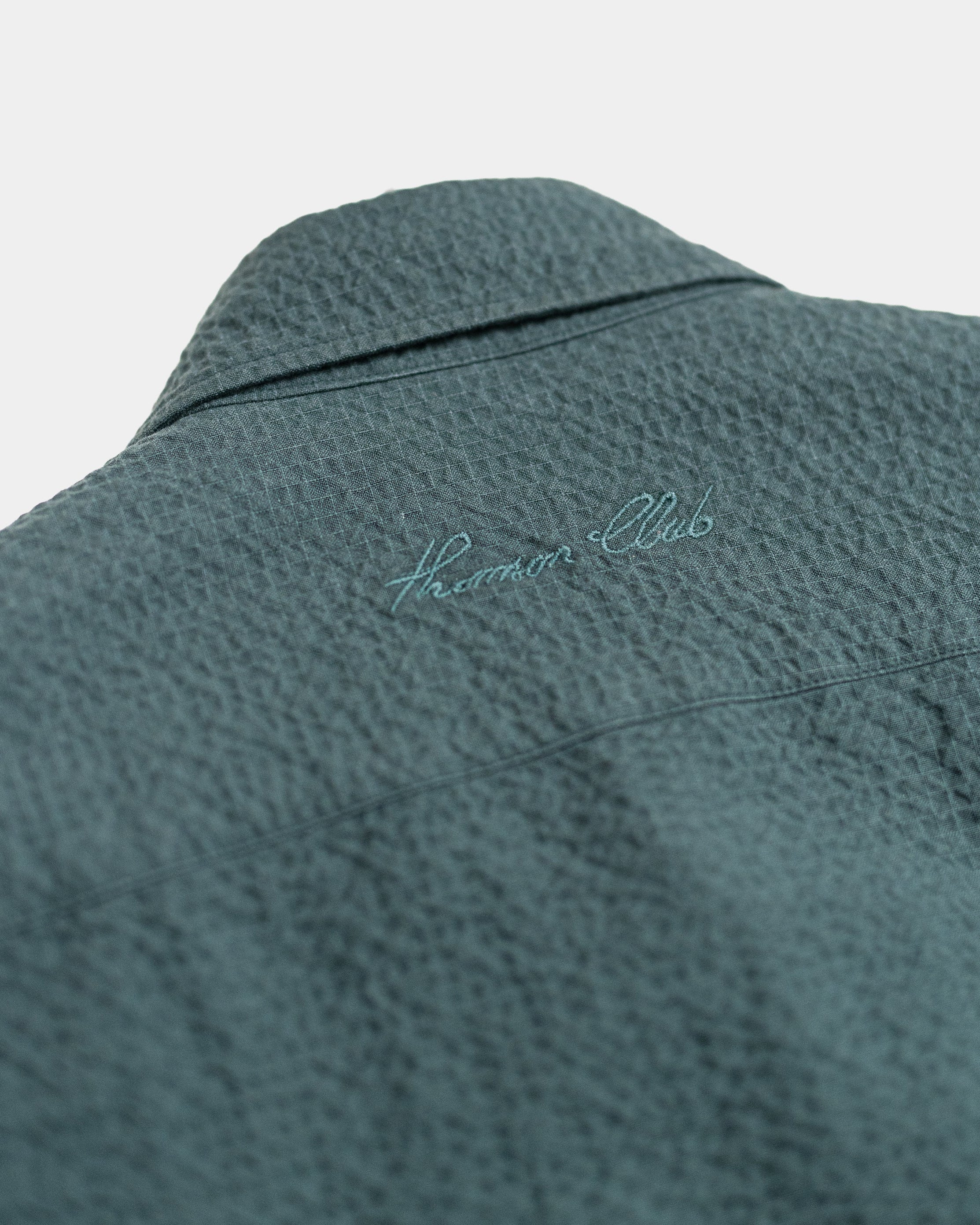 The Seersucker Overshirt - Green.