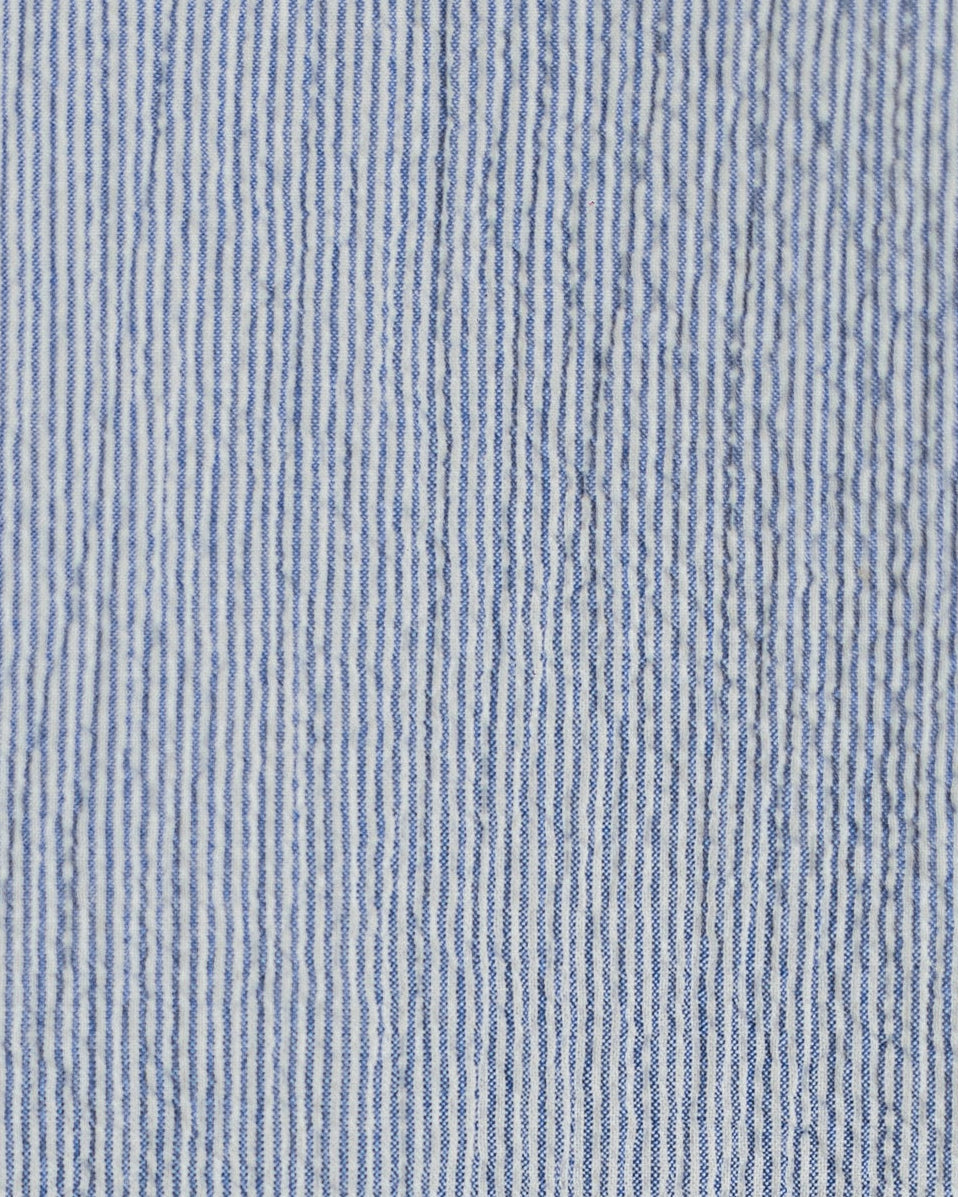 The Seersucker Shirt - Blue Stripes