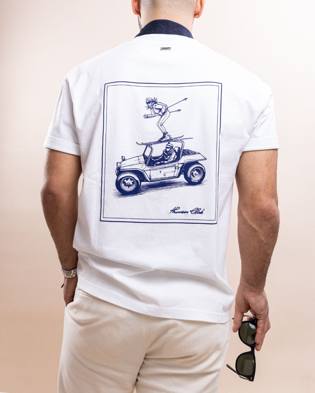 Ski on Wheels T-Shirt White