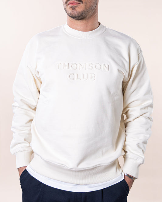 Sudadera con Logo en Caja Marfil