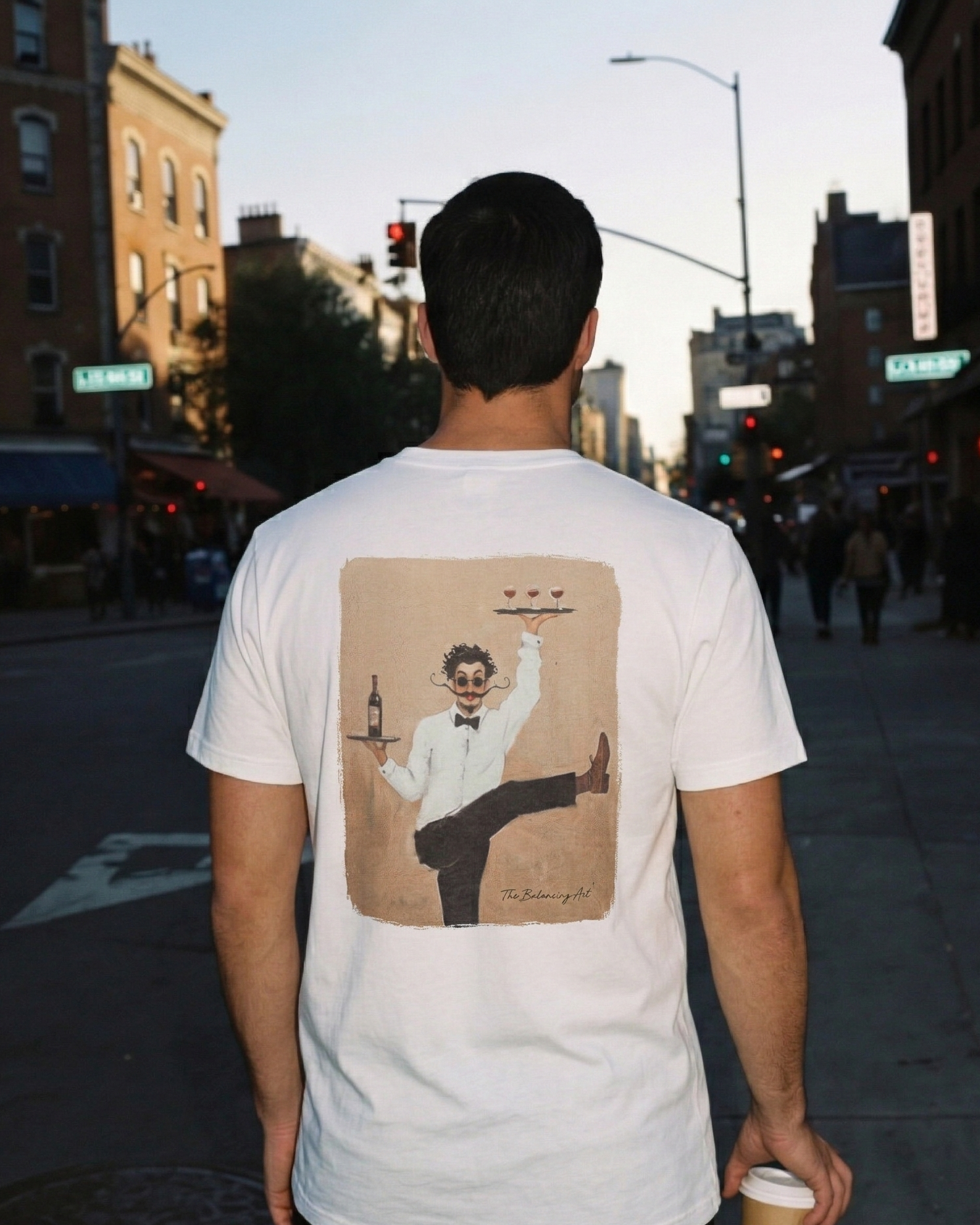 The Balancing Art T-shirt – Cream White