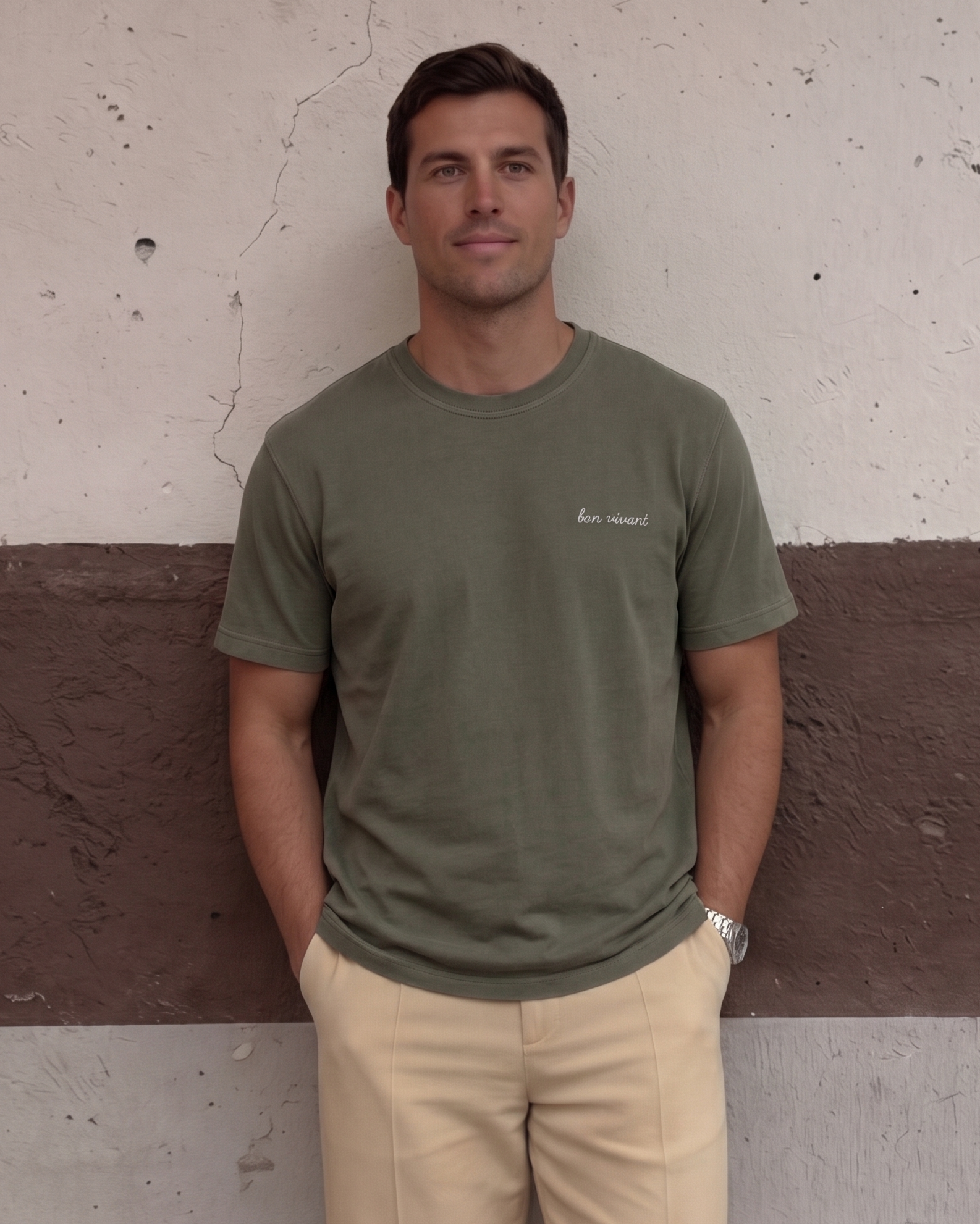 The Bon Vivant T-Shirt – Khaki