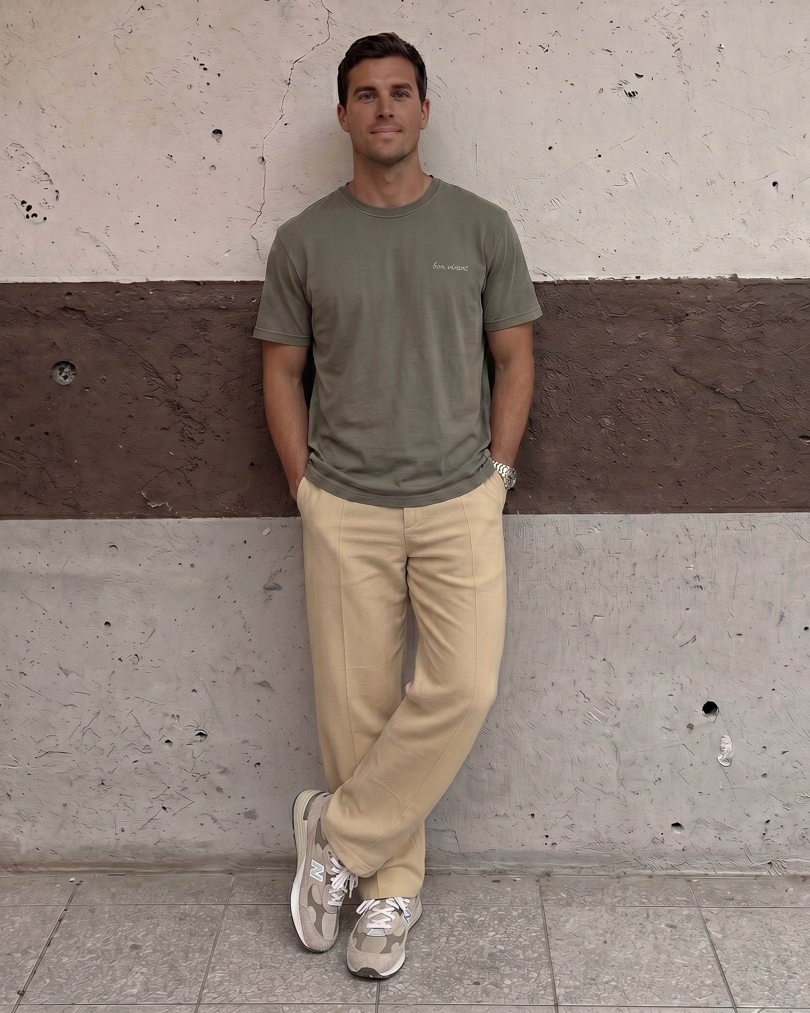 The Bon Vivant T-Shirt – Khaki