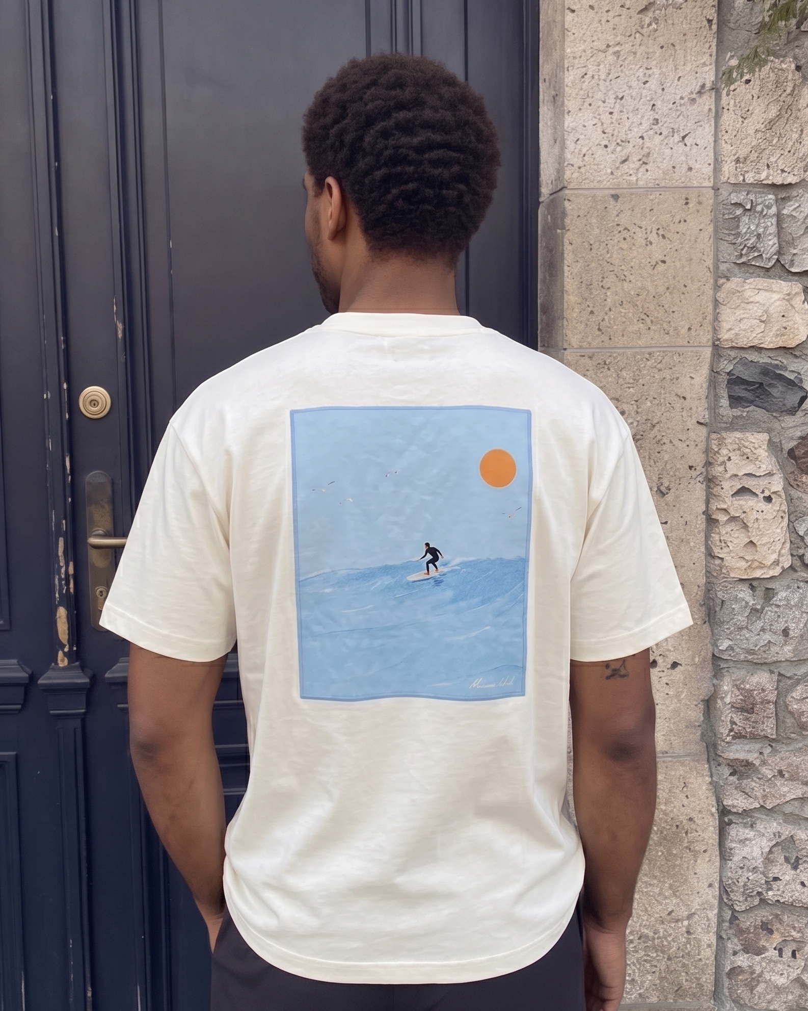 The Gentle Ride T-shirt - Cream White