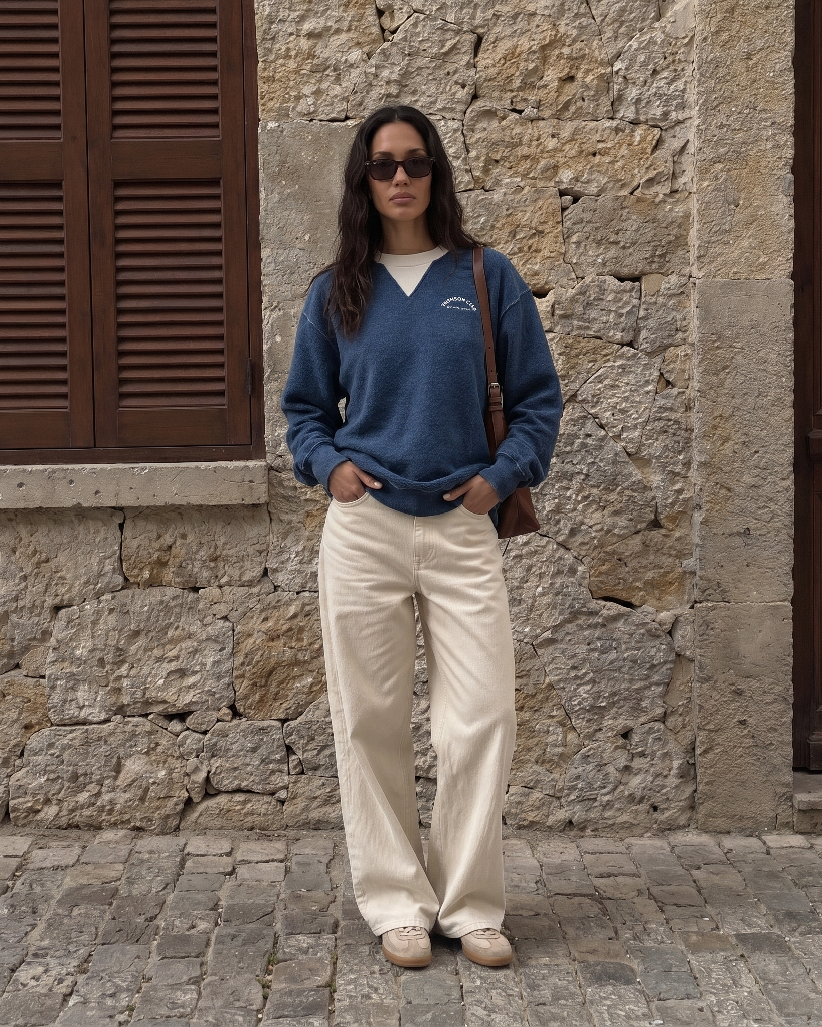 The "Je ne sais quoi" Sweat - Blue Marl.