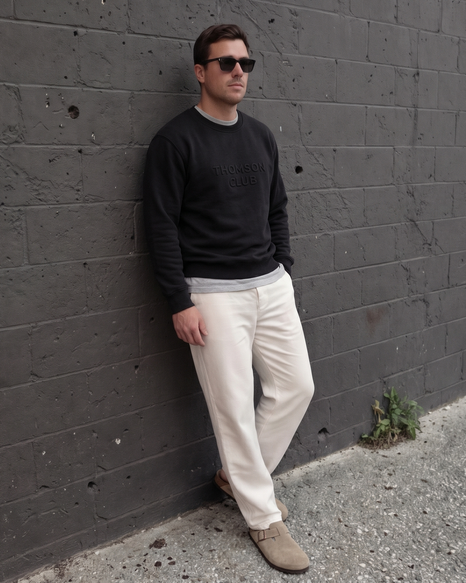 The Logo Box Sweat - Black