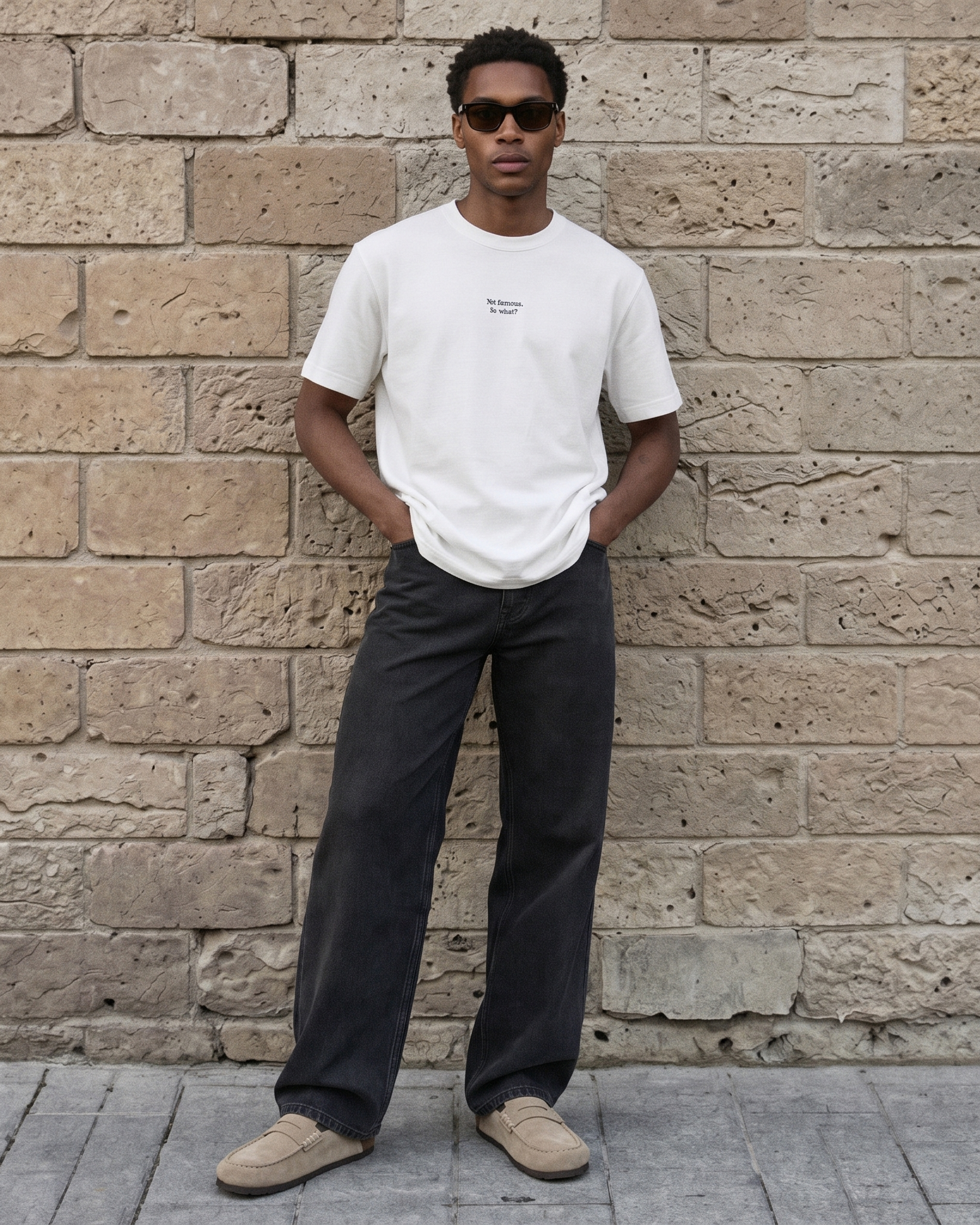 The "Not famous. So what?" T-shirt - Off-White