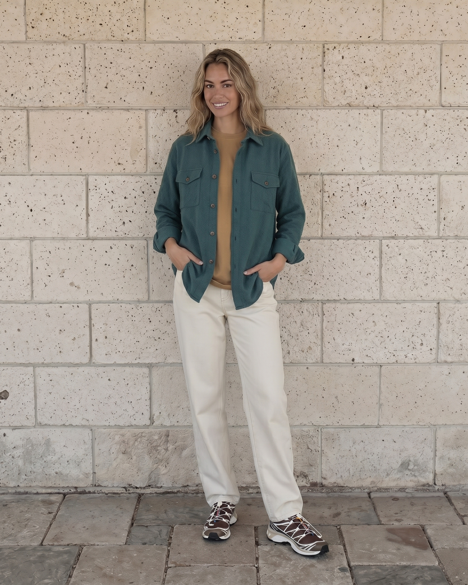 The Seersucker Overshirt - Green.