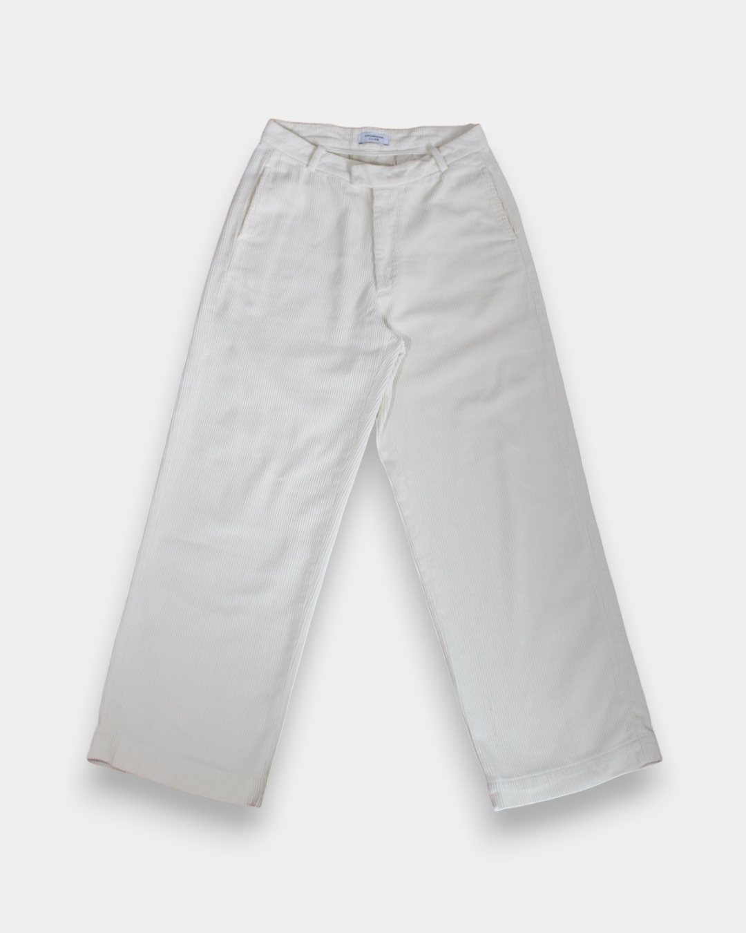 The Signature Cordury Pants - Ivory.