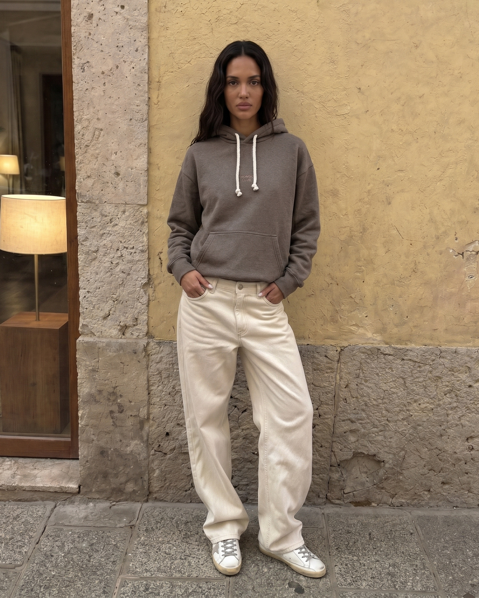 The TC Hoodie - Brown Marl.