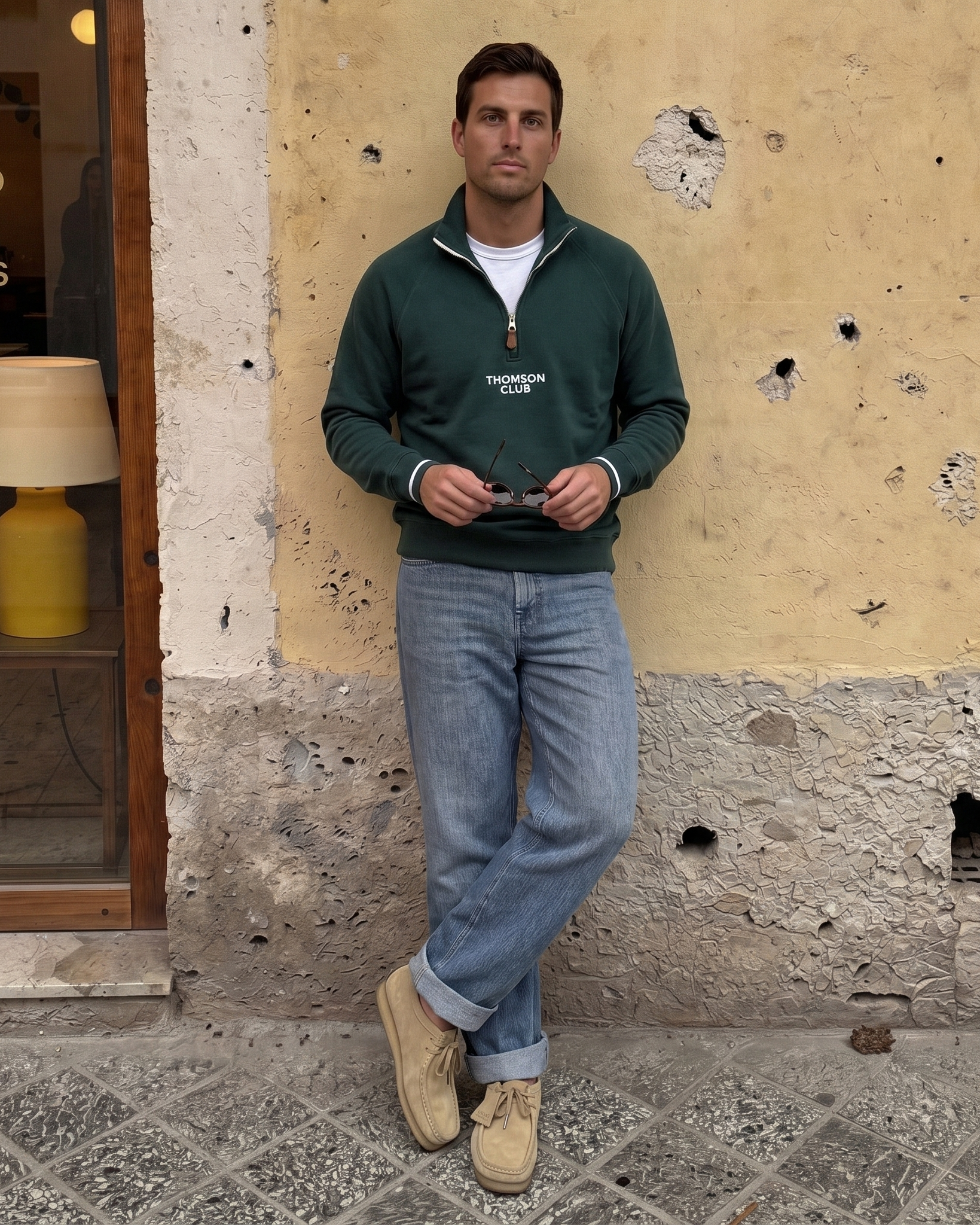 The TC Quarter-Zip - Green