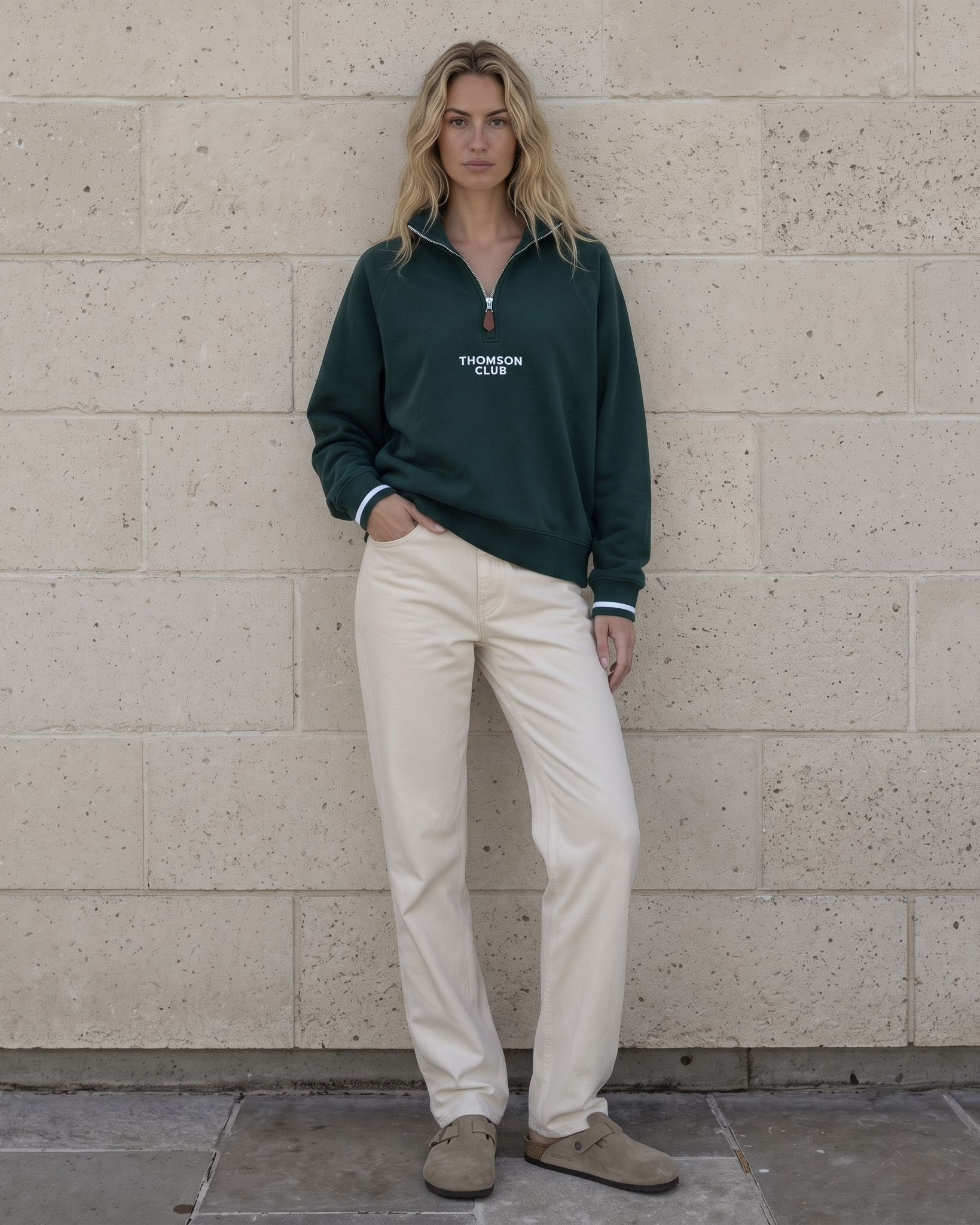 The TC Quarter-Zip - Green.