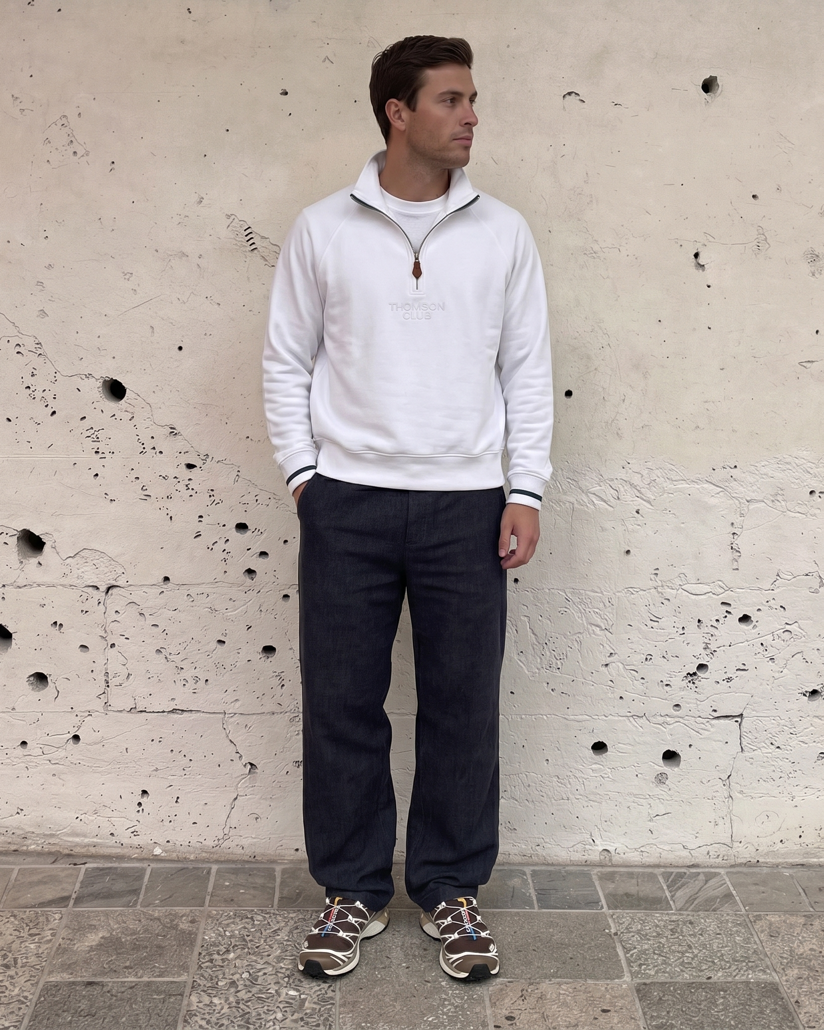 The TC Quarter-Zip - Off-White