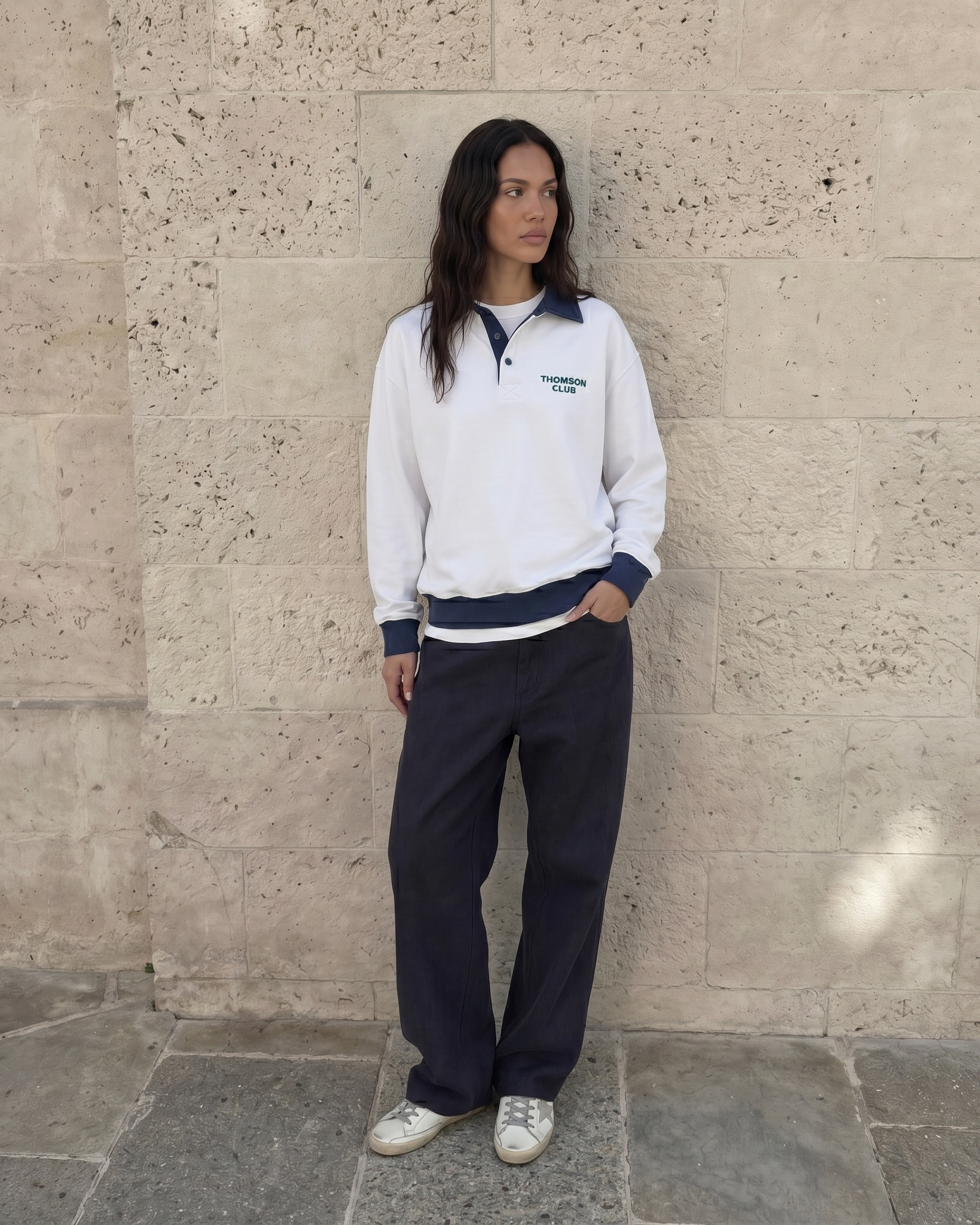 The TC Rugby Polo - Cloud White.