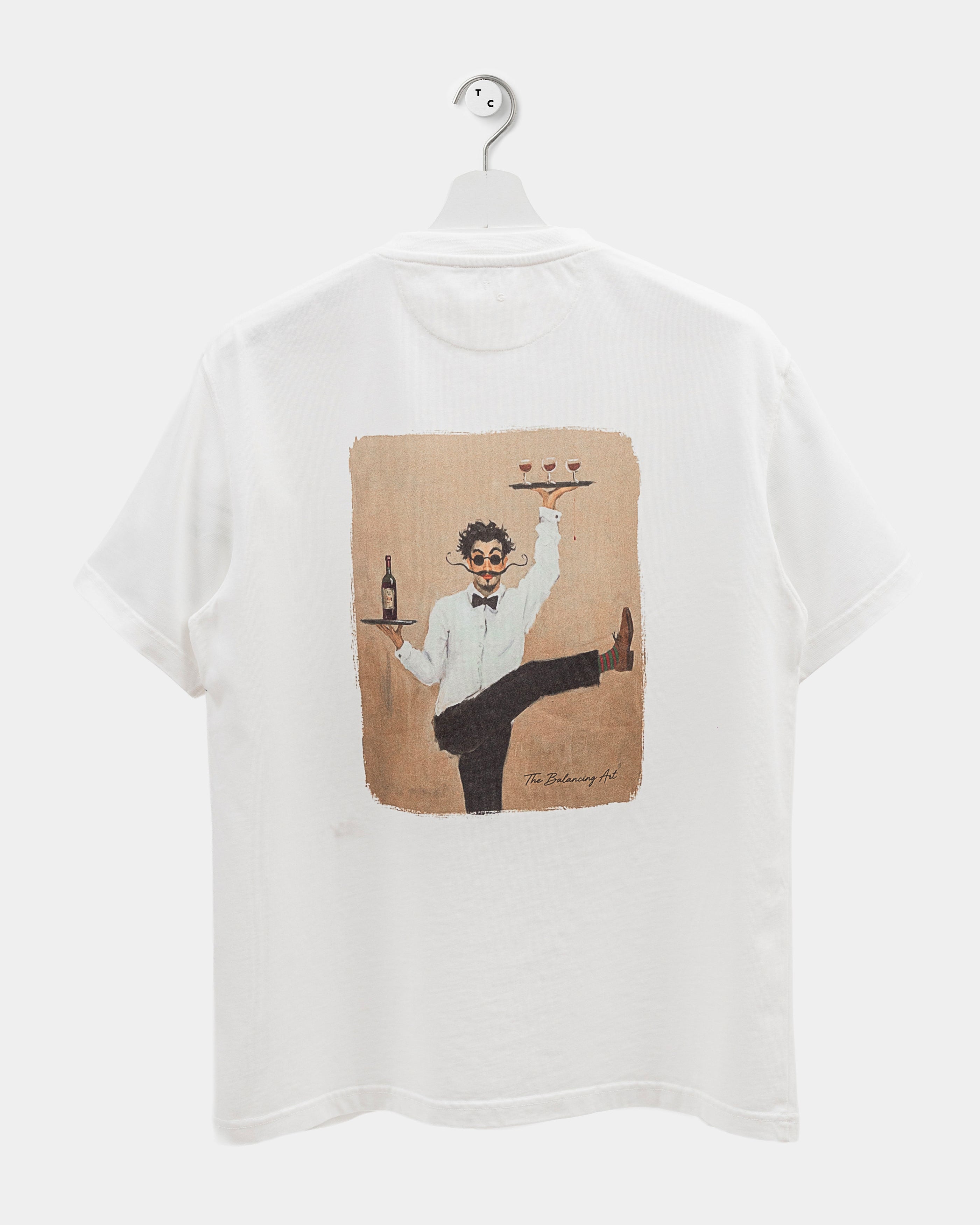 The Balancing Art T-shirt – Cream White