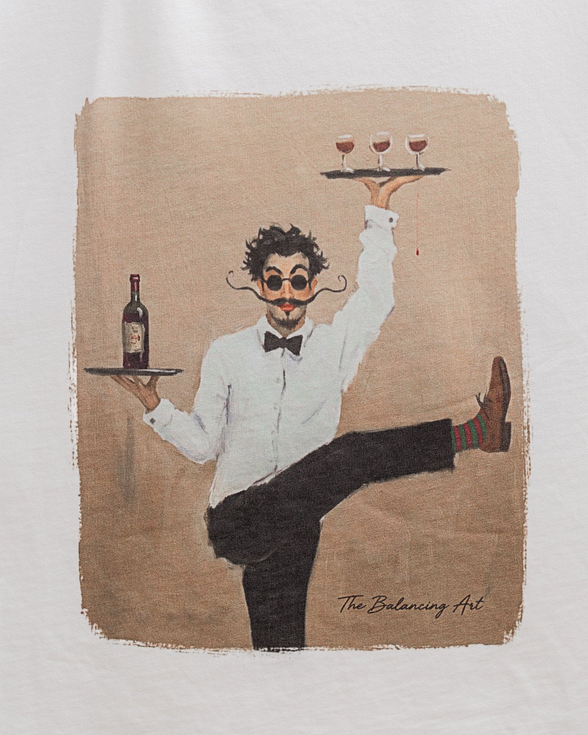 The Balancing Art T-shirt – Cream White