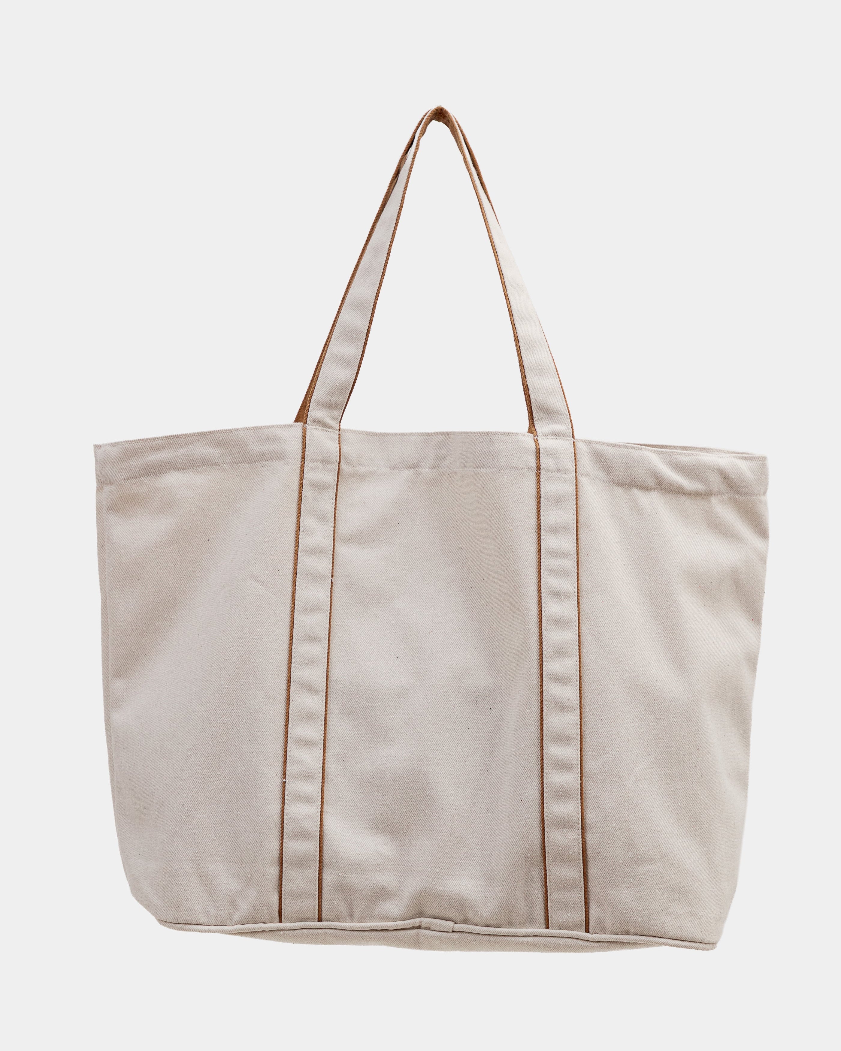 The Daily Tote - Ecru-Camel