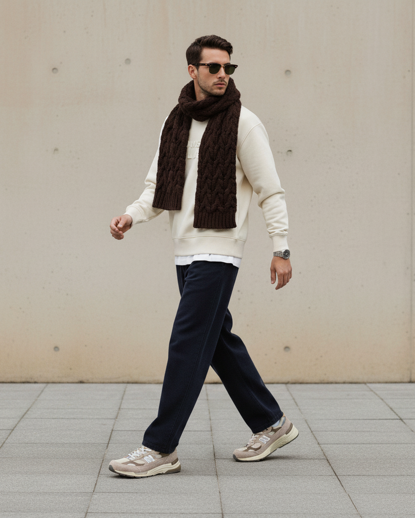 The Logo Box Sweat - Ivory