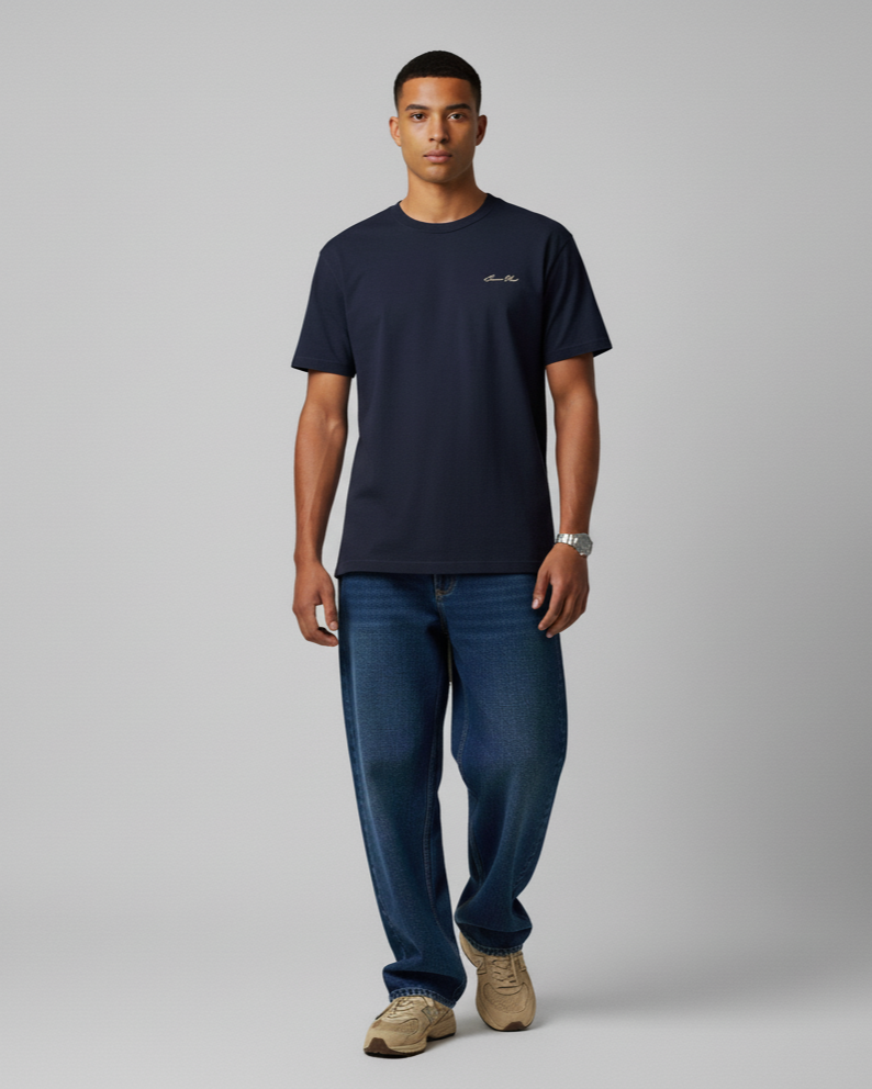 The Signature T-Shirt - Blue Navy