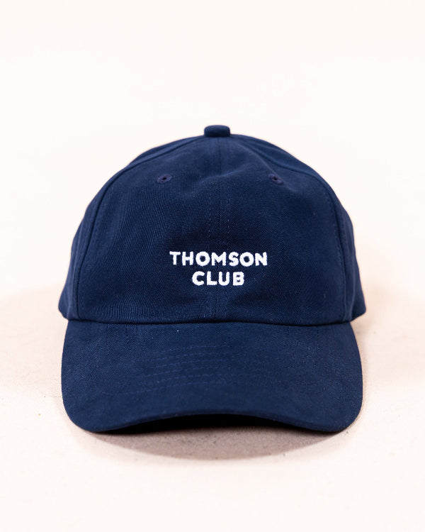 Boné azul marinho The TC Cap em sarja esmerilada 100% algodão, design intemporal e elegante