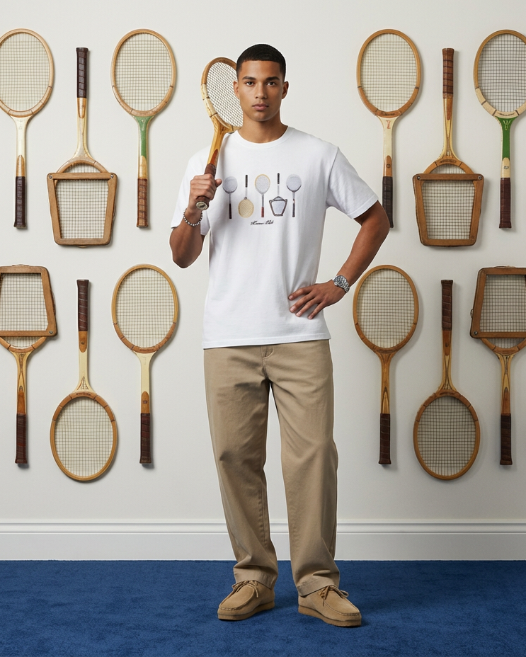 The Vintage Rackets T-Shirt - White