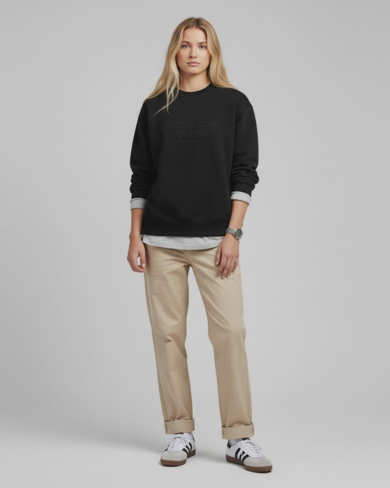 The Logo Box Sweat - Black.